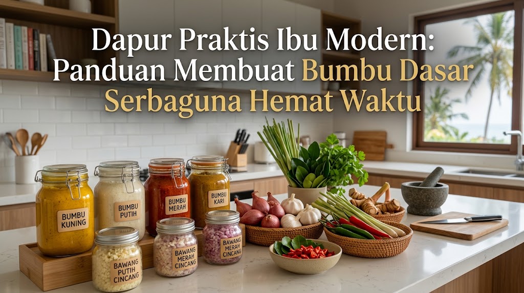 Dapur Praktis Ibu Modern: Panduan Membuat Bumbu Dasar Serbaguna Hemat Waktu